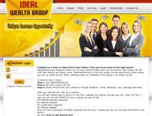 Tablet Screenshot of idealwealthgroup.com